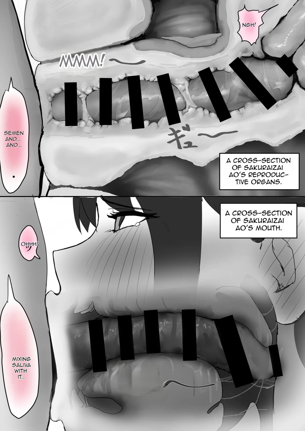Hentai Manga Comic-A story about a busty high school girl and a nerdy guy who have lots of unprotected sex and impregnation during a sex education class.-Read-19